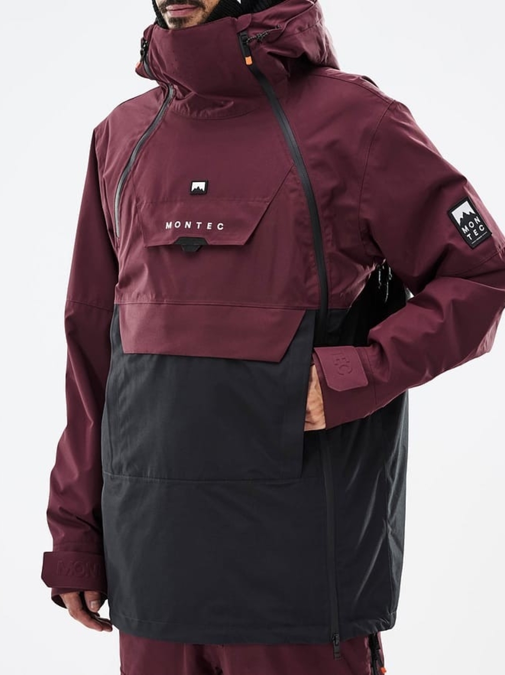 Montec Doom Snowboard Jacket – Burgundy / Black